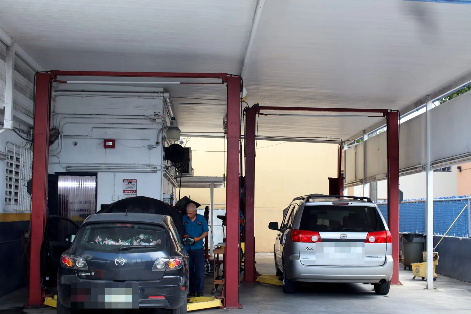 Technician working in the service bay at Japanese Auto Tech in Miami